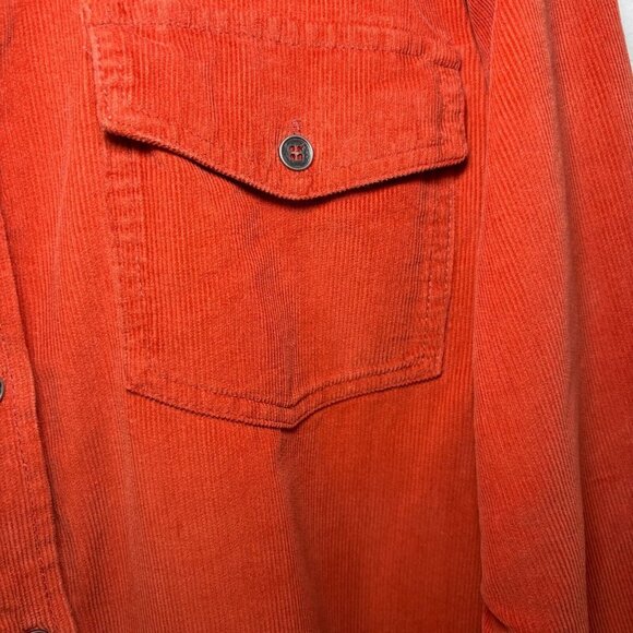 Jodifl Corduroy Shacket Long Sleeve Raw Hem Long Oversized Size Small - Picture 4 of 7